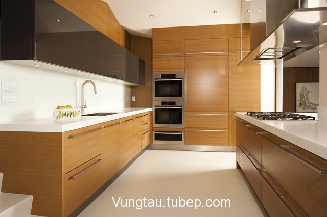 modern kitchen 4 Mẫu tủ bếp nhôm ở Vũng Tàu – BVTN003